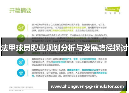 法甲球员职业规划分析与发展路径探讨