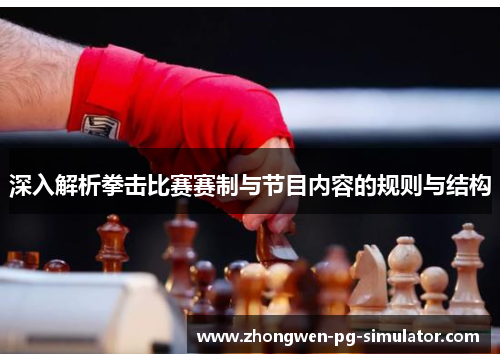 深入解析拳击比赛赛制与节目内容的规则与结构